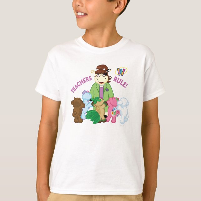 T-shirt Webkinz: Regra dos professores! (Frente)