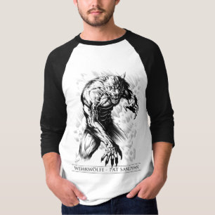 T-shirt Wehrwölfe 3/4 de jérsei da Capa