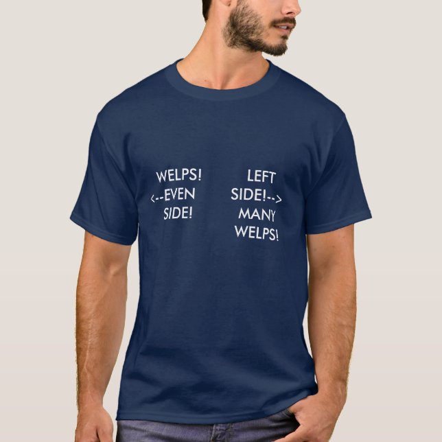 T-SHIRT WELPS! <--EVEN      SIDE! , LEFT SIDE!-->M… (Frente)