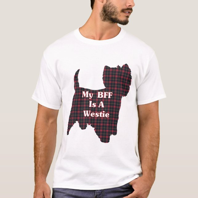 T-shirt West Highland White Terrier BFF presentes (Frente)