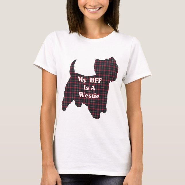 T-shirt West Highland White Terrier BFF presentes (Frente)
