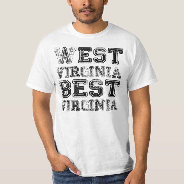 T-shirt West Virginia a melhor Virgínia (Frente)
