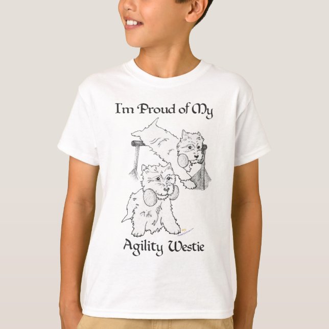 T-shirt Westie Ágil (Frente)
