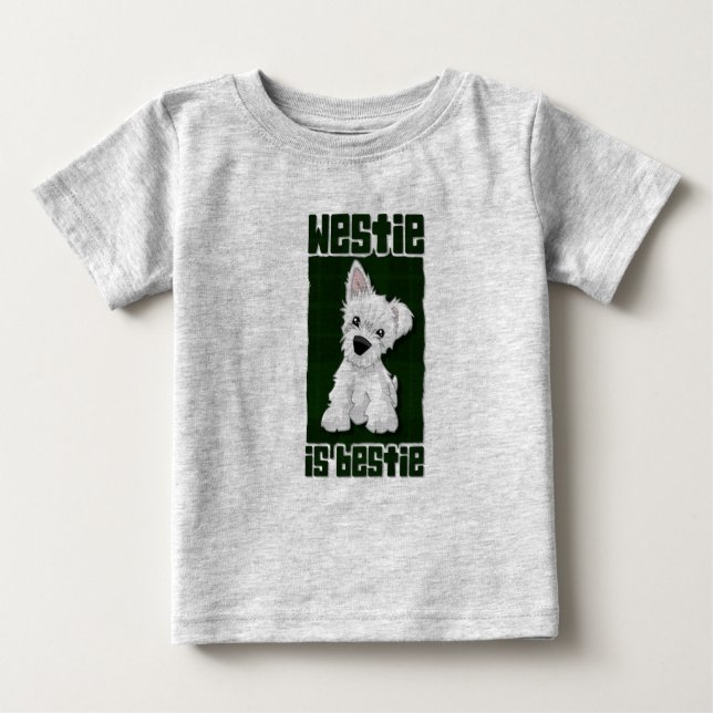 T-shirt Westie é Bestie (Frente)