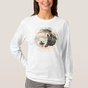 T-shirt Westie e Scottie na Praia Palmy