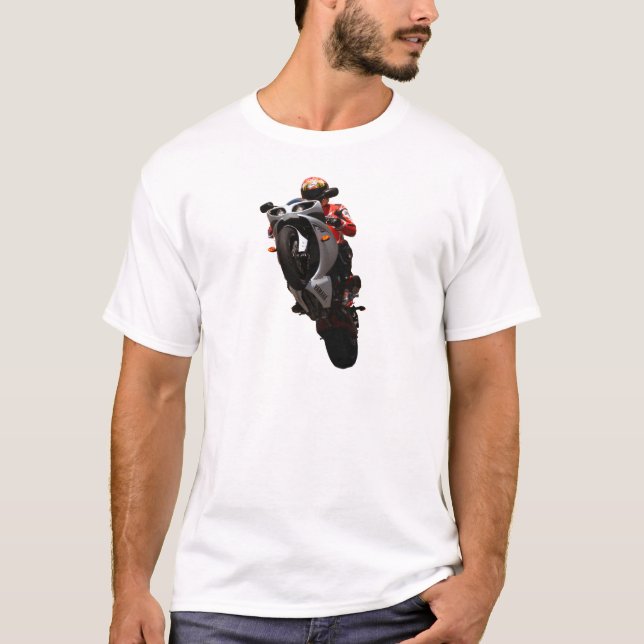 T-shirt Wheelie de Yamaha R1 (Frente)