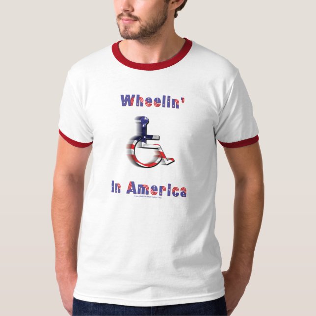 T-shirt Wheelin em América (Frente)
