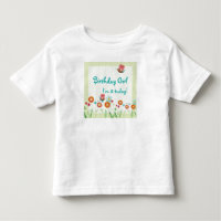 Whimsey Flowers Festa de aniversário Shirt