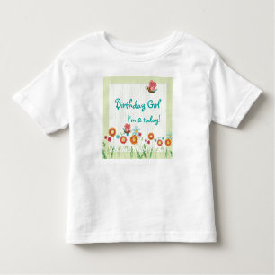 T-shirt Whimsey Flowers Festa de aniversário Shirt