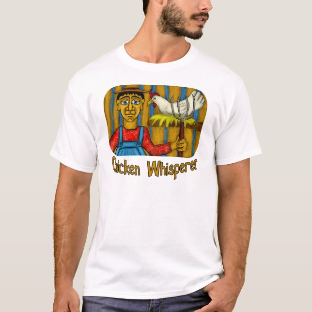 T-shirt Whisperer da galinha (Frente)