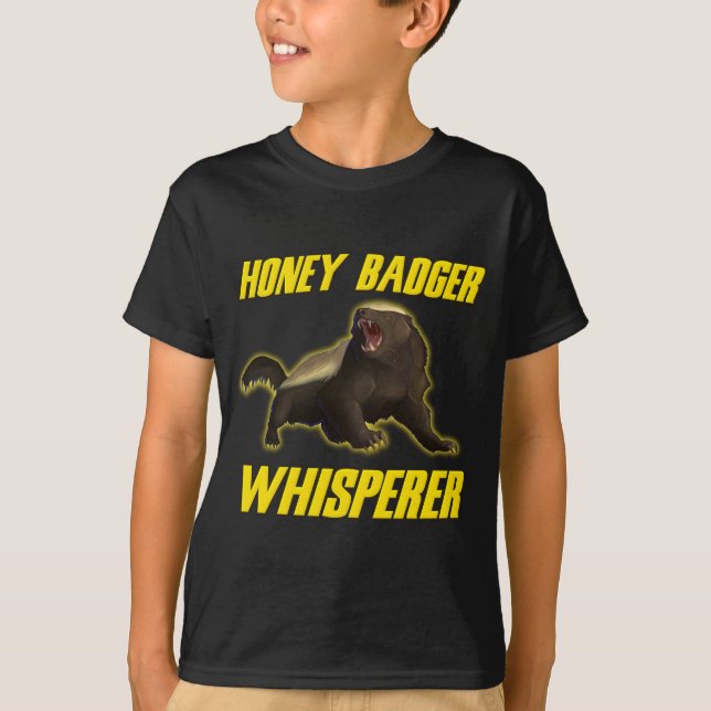 T-shirt Whisperer do texugo de mel (Frente)