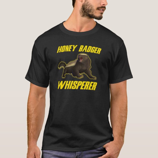 T-shirt Whisperer do texugo de mel (Frente)