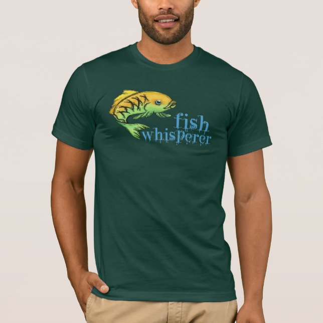 T-shirt Whisperer dos peixes (Frente)
