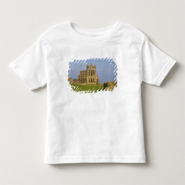 T-shirt Whitby Abbey, Whitby, North Yorkshire, Inglaterra (Frente)