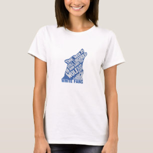 T-shirt White Fang por Jack London Blue Book Cote