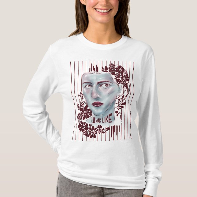 T-Shirt White Long Sleeve I Parecia Strike (Frente)