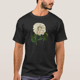 T-shirt White Peony de Pierre-Joseph Redoute