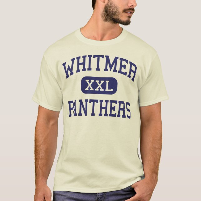 T-shirt Whitmer - panteras - segundo grau - Toledo Ohio (Frente)