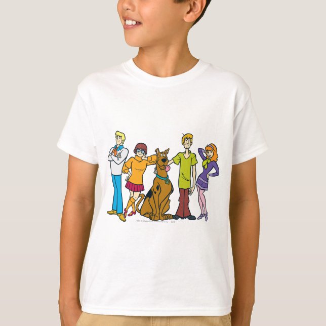T-shirt Whole Gang 14 Mystery Inc (Frente)