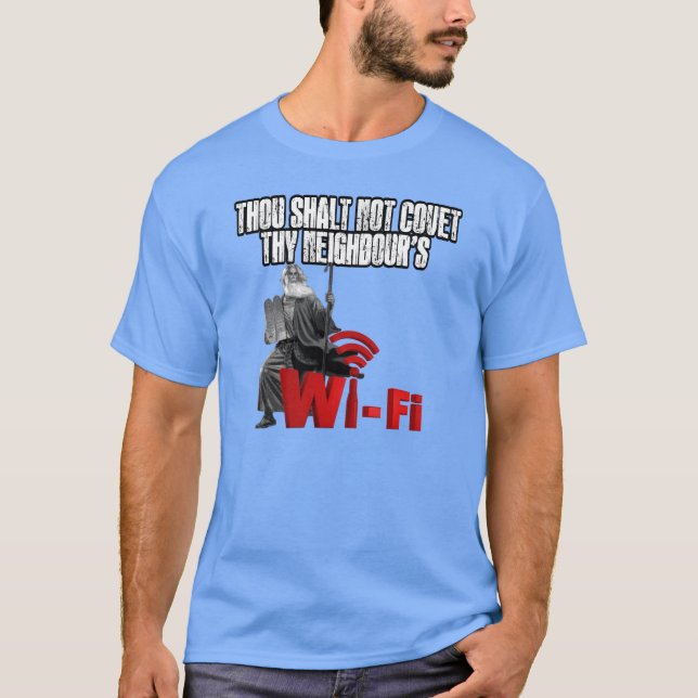 T-shirt Wi-Fi divertido (Frente)