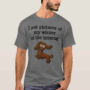 T-shirt Wieners do Internet, dachshund engraçado