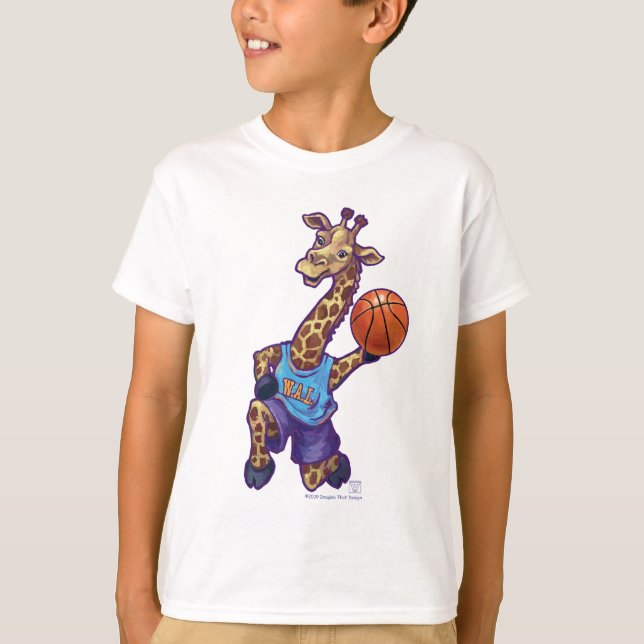 T-shirt Wild Animal Leage Giraffe Basquete Star (Frente)