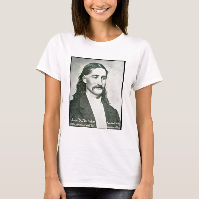 T-shirt 'Wild Bill' Hickok (foto b/w) (Frente)