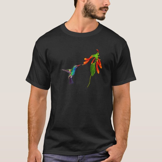T-shirt Wild Hummingbird Bird's Art Series (Frente)