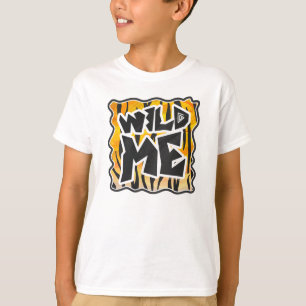 T-shirt Wild Me Tiger Orange and Black