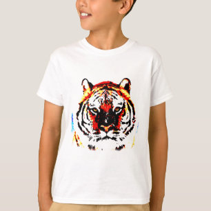 T-shirt Wild Tiger Trabalho de arte