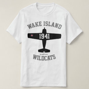 T-shirt Wildcats de F4F da "Ilha Wake" de Warkites