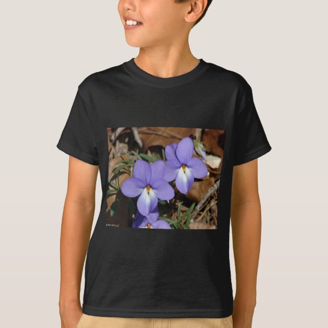 T-shirt WildFlowers Birds-Foot Violet III Gifes e Roupa (Frente)