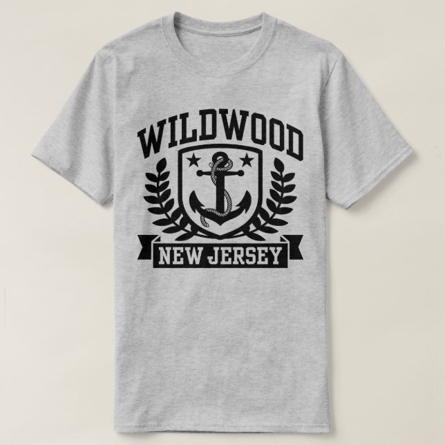 T-shirt Wildwood New Jersey (Frente do Design)