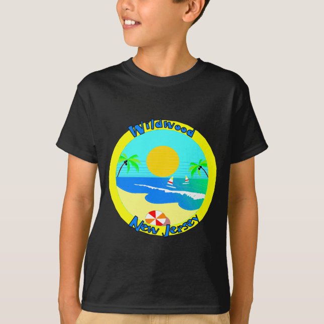 T-shirt Wildwood, New-jersey (Frente)