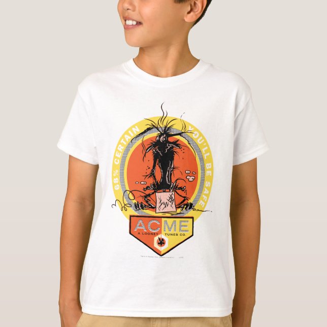 T-shirt WILE E. COYOTE™ Acme - 68% certo de que você estar (Frente)