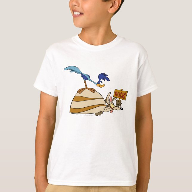 T-shirt WILE E. COYOTE™ e ROAD RUNNER™ Pedregulho (Frente)