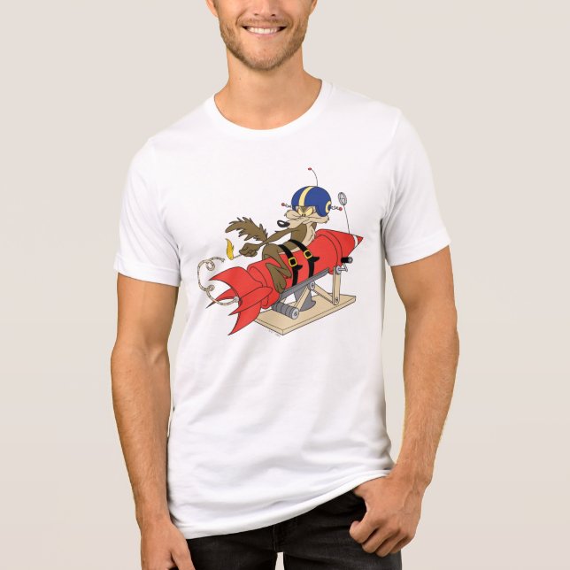T-shirt WILE E. COYOTE™ Lançando Foguete Vermelho (Frente)
