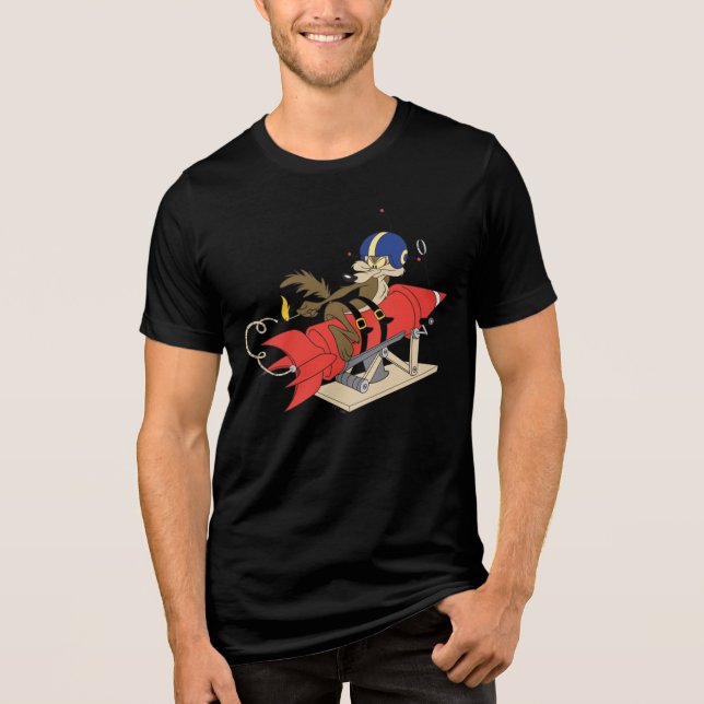T-shirt WILE E. COYOTE™ Lançando Foguete Vermelho (Frente)