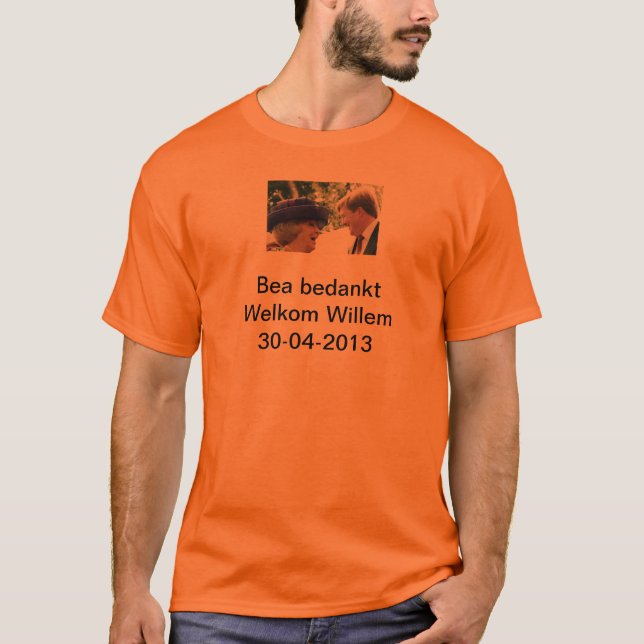 T-shirt willem alexander koninginnendag 30-04-2013 (Frente)
