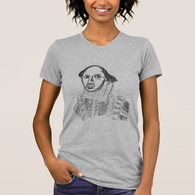 T-shirt William Shakespeare (Frente)