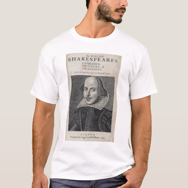 T-shirt William Shakespeare Portrait (Frente)
