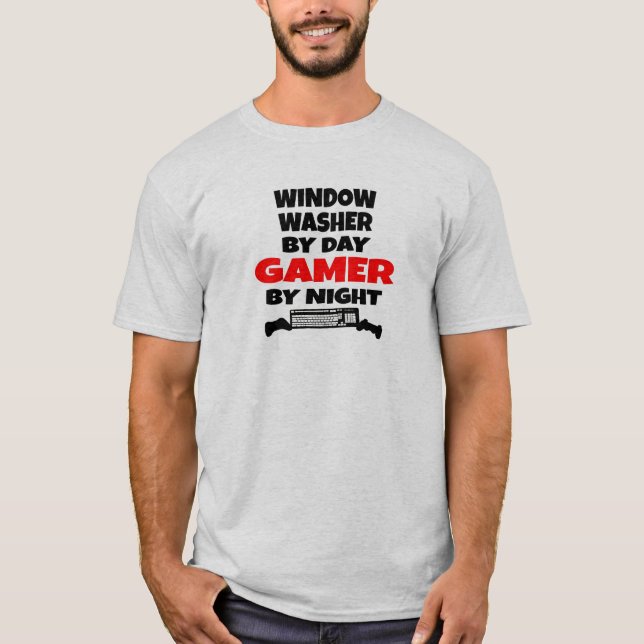 T-shirt Windows Washer Gamer (Frente)