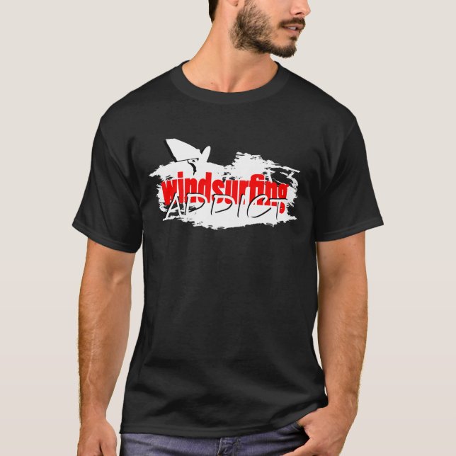 T-shirt Windsurfing do viciado (Frente)