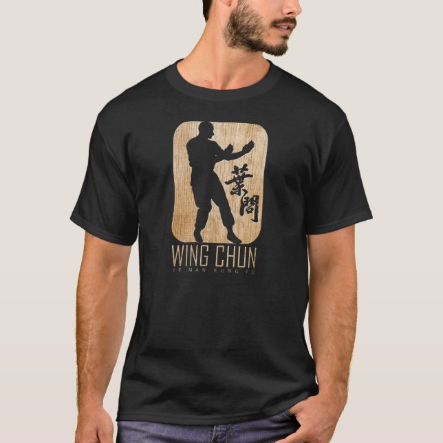 T-shirt Wing Chun - Kung Fu Emblem (Frente)