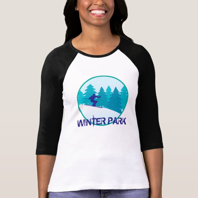 T-shirt Winter Park Skier (Frente)