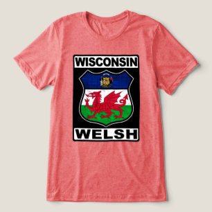 T-shirt Wisconsin Welsh American