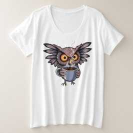 T-Shirt Wise Owl Lover Café