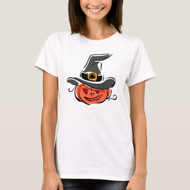 T-shirt Witchy Pumpkin (Frente)