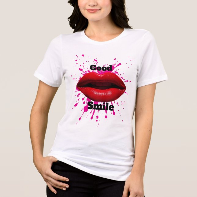 T-shirt with good smile  (Frente)