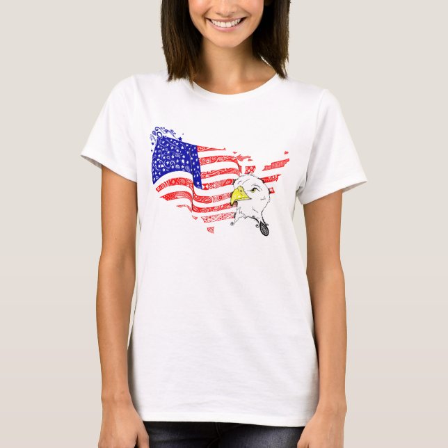 T-shirt woman USA (Frente)